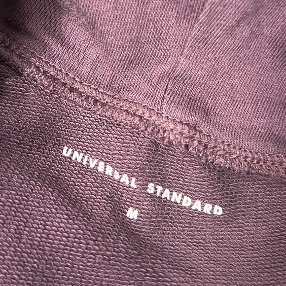 Universal Standard Sweatshirt Dress - M (2X) - dark purple french terry hooded - Picture 10 of 16